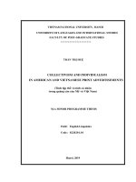 (Luận văn thạc sĩ) collectivism and individualism in american and vietnamese print advertisements 