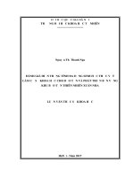 (Luận văn thạc sĩ) đánh giá hiện trạng tính đa dạng sinh học thực vật làm cơ sở khoa học cho bảo tồn và phát triển bền vững khu bảo tồn thiên nhiên xuân nha   