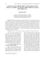 Sách lý luận chính trị và việc bảo vệ nền tảng tư tưởng của Đảng trên lĩnh vực xuất bản hiện nay