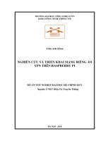 NGHIÊN CỨU VÀ TRIỂN KHAI MẠNG RIÊNG ẢO  VPN TRÊN RASPBERRY PI