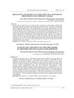 Khảo sát sự ảnh hưởng của lượng tiền chất Aptes đến sự hình thành nano composit Fe3O4/ZnO