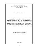 (Luận văn thạc sĩ) ảnh hưởng của sóng điện từ mạnh lên hấp thụ sóng điện từ yếu bởi điện tử giam cầm trong siêu mạng pha tạp có kể đến hiệu ứng giam cầm của phonon (trường hợp tán xạ điện tử   phonon âm)   