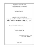 (Luận văn thạc sĩ) nghiên cứu màng mỏng la0 7 sr0 3 mno3 kích thước nanô mét chế tạo bằng phương pháp bốc bay xung laser 