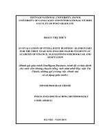 (Luận văn thạc sĩ) an evaluation of intelligent business elementary for the first year non english major students at academy of finance; suggesions for book use and adaptation 