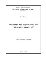 (Luận văn thạc sĩ) đánh giá thực trạng hoạt động của sàn giao dịch bất động sản  trên địa bàn quận thanh xuân, thành phố hà nội 