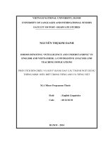 (Luận văn thạc sĩ) idioms denoting intelligence and understanding in english and vietnamese a contrastive analysis and teaching implications 