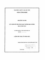 (Luận văn thạc sĩ) xây dựng mô hình ứng dụng thương mại di động mua vé máy bay  luận văn ths  công nghệ thông tin 1 01 10 