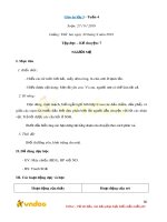 Giáo án lớp 3 tuần 4 năm học 2019-2020 (2 cột)