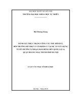 (Luận văn thạc sĩ) đánh giá thực trạng công tác thu hồi đất, bồi thường hỗ trợ và tái định cư tại dự án xây dựng tuyến đường 2,5 đoạn đầm hồng đến quốc lộ 1a, quận hoàng mai, thành phố hà nội   