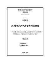 (Luận văn thạc sĩ) nghiên cứu đối chiếu các thành ngữ thời tiết trong tiếng hán và tiếng việt  luận văn ths  ngôn ngữ học 60 22 10 