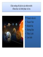 Khoa học vũ trụ môn Sử