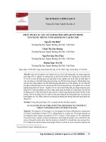Phân tích các yếu tố ảnh hưởng đến quyết định xây dựng trung tâm gom hàng tại Hà Nội