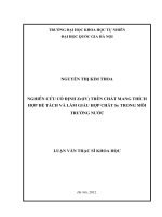 (Luận văn thạc sĩ) nghiên cứu cố định Zr(IV) trên chất mang thích hợp để tách và làm giàu hợp chất se trong môi trường nước    