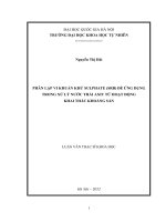 (Luận văn thạc sĩ) phân lập vi khuẩn khử sulphate (SRB) để ứng dụng trong xử lý nước thải axit từ hoạt động khai thác khoáng sản   