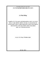 (Luận văn thạc sĩ) nghiên cứu ứng dụng mô hình dòng chảy vật chất (MFA) và hệ thống thông tin địa lý (GIS) đánh giá nguồn phát thải và biến đổi hàm lượng nitơ trong môi trường nước hệ thống sông thái bình 