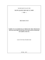 (Luận văn thạc sĩ) nghiên cứu xác định oxalat trong mẫu thực phẩm bằng phương pháp điện di mao quản sử dụng detector đo độ dẫn không tiếp xúc   