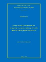 (Luận văn thạc sĩ) sử dụng kỹ thuật fish để kểm tra sự hội nhập của gen IL 6 phân lập từ người trong tế bào gốc phôi gà chuyển gen 