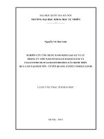 (Luận văn thạc sĩ) nghiên cứu ứng dụng nano kim loại AG và CU trong ức chế nấm penicillum digitatum và colletotrichum gloeosporioides gây bệnh trên quả cam tại hàm yên   tuyên quang (citrus nobilis lour) 