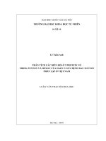 (Luận văn thạc sĩ) phân tích các biến đổi ở 3 protein vỏ fiber, penton và hexon của HAdV 3 gây bệnh đau mắt đỏ phân lập ở việt nam 