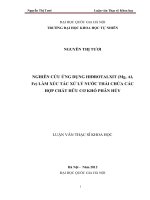 (Luận văn thạc sĩ) nghiên cứu ứng dụng hiđrotalxit (mg, al, fe) làm xúc tác xử lý nước thải chứa các hợp chất hữu cơ khó phân hủy 