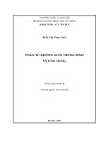 (Luận văn thạc sĩ) toán tử không giãn trung bình và ứng dụng 