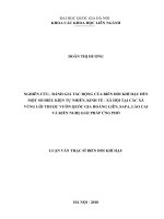 (Luận văn thạc sĩ) nghiên cứu đánh giá tác động của biến đổi khí hậu đến một số điều kiện kinh tế xã hội tại các xã vùng lõi thuộc vườn quốc gia hoàng liên, sa pa, lào cai và đề xuất các giải pháp ứng phó 