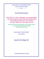 Tổng hợp vật liệu composite platin graphene oxit dạng khử bằng phương pháp phối trộn huyền phù để chế tạo catot trong pin mặt trời chất màu nhạy quang