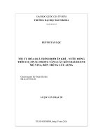 Tối ưu hóa quá trình bơm ép khí   nước đồng thời CO2 SWAG trong tầng cát kết oligogene mỏ vina bồn trũng cửu long