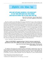 Hiệu quả bổ sung Ascogen® lên năng suất và đáp ứng miễn dịch sau tiêm phòng trên heo nái mang thai và heo con theo mẹ