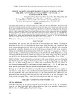 Một số đặc điểm ngoại hình, khả năng sản xuất của tổ hợp gà lai Ri x F1(VCN-Z15xLV) và lạc thủy x F1(VCN-Z15xLV) nuôi tại Thái Nguyên