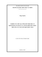 (Luận văn thạc sĩ) nghiên cứu chế tạo, tính chất điện hóa và định  hướng ứng dụng của lớp mạ điện hóa niken trên  nền các chất dẫn điện khác nhau 