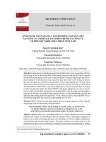 Áp dụng kế toán quản lý chi phí dòng nguyên liệu tại Công ty TNHH SX & TM Thiên Phước và Công ty cổ phần Kỹ nghệ Thực phẩm Việt Nam