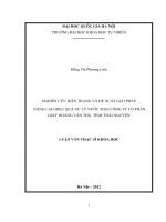 (Luận văn thạc sĩ) nghiên cứu hiện trạng và đề xuất giải pháp nâng cao hiệu quả xử lý nước thải công ty cổ phần giấy hoàng văn thụ, tỉnh thái nguyên   môi trường và bảo vệ môi trường 