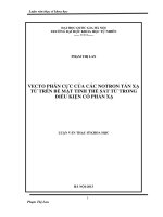 (Luận văn thạc sĩ) vecto phân cực của các notron tán xạ từ trên bề mặt tinh thể sắt từ trong điều kiện có phản xạ 