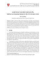 Nghệ thuật tạo hình thời Nguyễn, những giá trị hình thành từ yếu tố văn hóa vùng