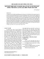 Giải pháp kiểm soát vi khuẩn vibrio ở các cơ sở sản xuất giống tôm nước lợ khu vực miền Trung Việt Nam