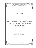 Xây dựng chiến lược kinh doanh của công ty xăng dầu nghệ an đến năm 2020 