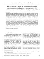 Khảo sát, phân lập và lựa chọn chủng vi khuẩn Edwardsiella ictaluri có độc lực mạnh và mới nhất