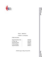 Báo cáo Thực hành thiết kế nhà máy Nhà máy sản xuất trà xanh đóng chai