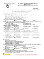 Đề kiểm tra giữa học kì 2 môn Hóa học lớp 11 năm học 2018-2019 – Trường THPT Ngô Quyền (Mã đề 578)