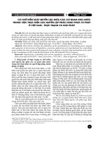 Cơ chế kiểm soát quyền lực giữa các cơ quan nhà nước trong việc thực hiện các quyền lập pháp, hành pháp, tư pháp ở Việt Nam - Thực trạng và giải pháp