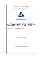 Xây dựng biểu đồ tiếng ồn cho quá trình cất cánh bằng phương pháp đo thực nghiệm xung quanh khu vực sân bay tân sơn nhất