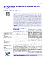 Vai trò của Khoa học xã hội và Nhân văn trong Cuộc cách mạng Công nghiệp lần thứ 4