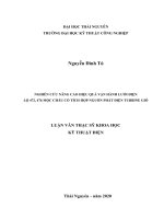 Nghiên cứu nâng cao hiệu quả vận hành lưới điện lộ 472, 476 mộc châu có tích hợp nguồn phát điện turbine gió 