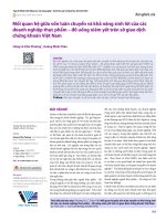 Mối quan hệ giữa vốn luân chuyển và khả năng sinh lời của các doanh nghiệp thực phẩm – đồ uống niêm yết trên sở giao dịch chứng khoán Việt Nam