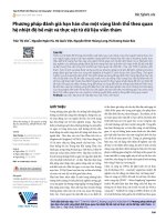 Phương pháp đánh giá hạn hán cho một vùng lãnh thổ theo quan hệ nhiệt độ bề mặt và thực vật từ dữ liệu viễn thám