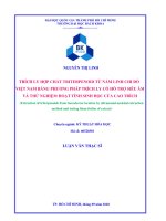 Trích ly hợp chất triterpenoid từ nấm linh chi đỏ việt nam bằng phương pháp trích lý có hỗ trợ siêu âm và thử nghiệm hoạt tính sinh học của cao trích