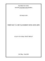 Thiết kế và chế tạo robot song song rps 