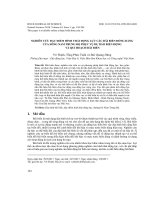 Nghiên cứu đặc điểm hình thái động lực các bãi biển đồng bằng cửa sông Nam trung bộ phục vụ dự báo biến động và qui hoạch bãi biển
