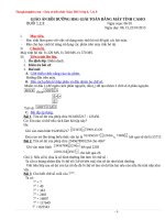 Giáo án bồi dưỡng HSG giải toán bằng máy tính casio 